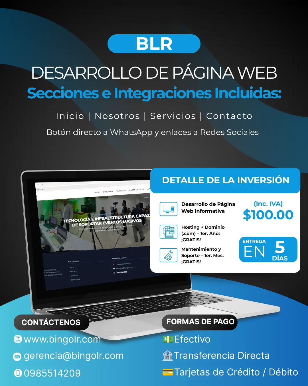 Desarrollo Web Express 5 Dias Bingo LR